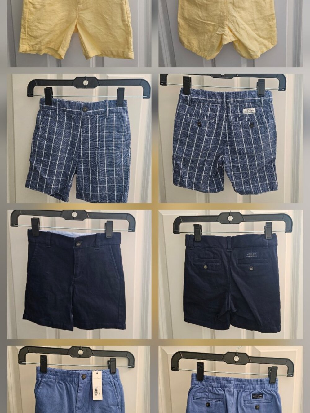 4 Pairs of Janie and Jack Shorts - Size 4 Boys